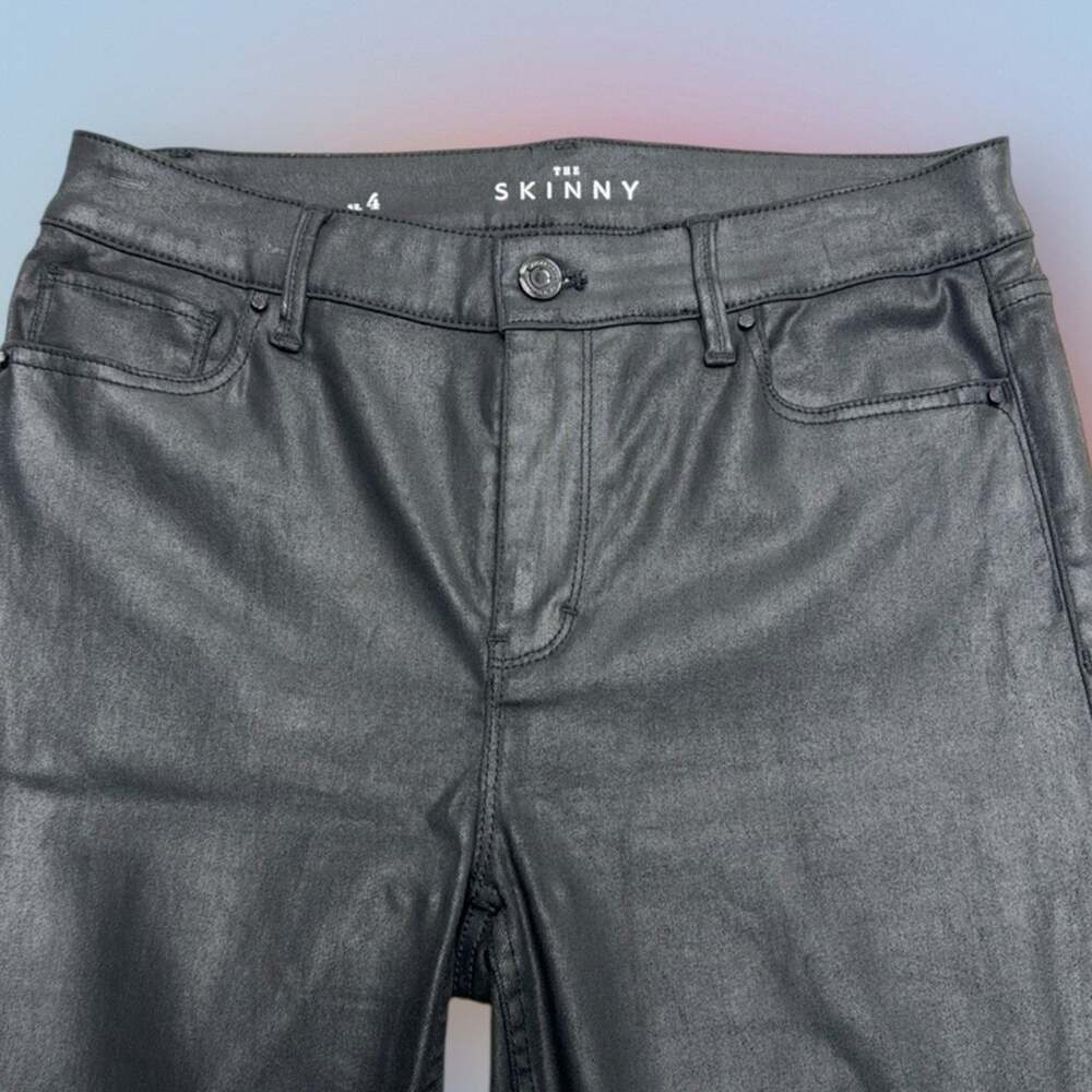 WHBM Women’s 4 Black Waxy SKINNY Jeans